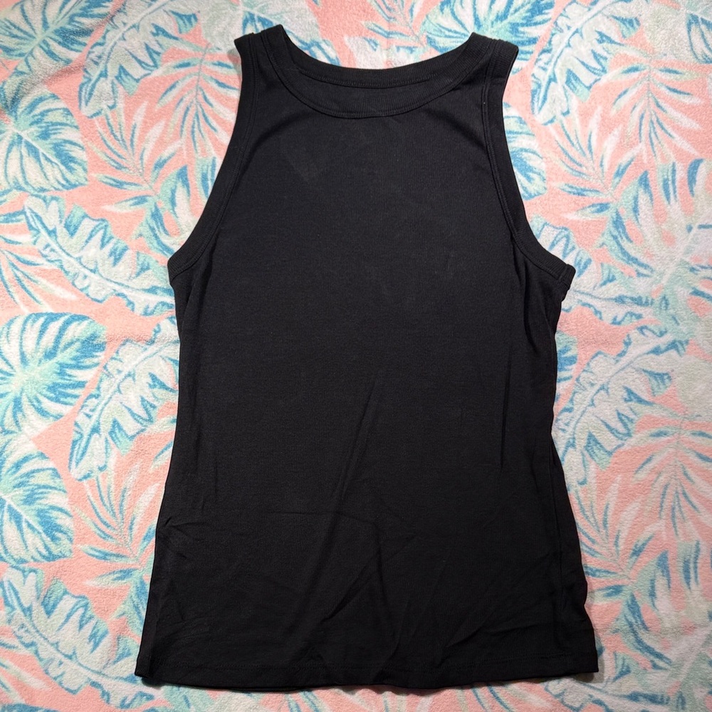 a new day Elegant Black Tank Top